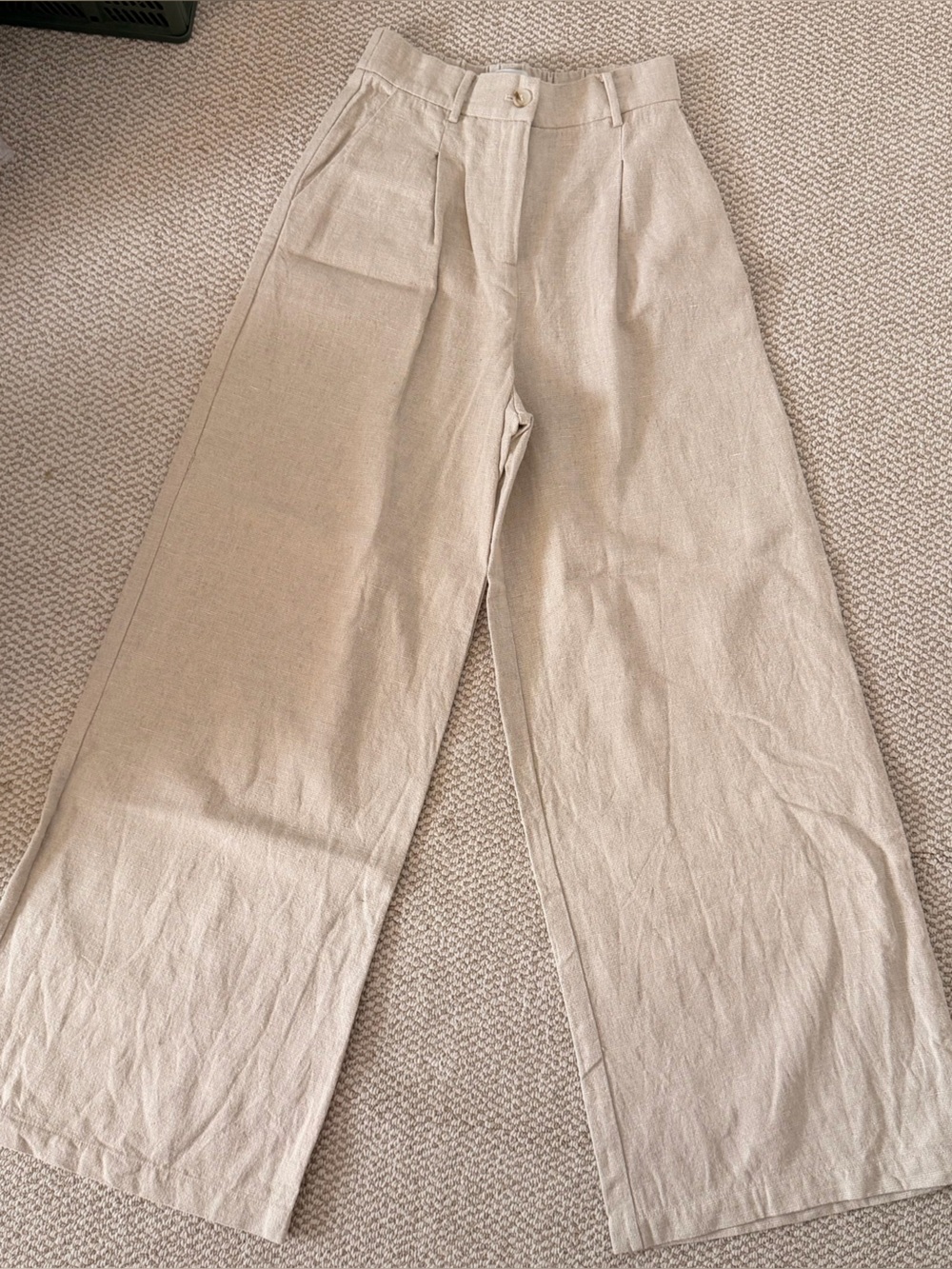 FRNCH Wide Leg Linen Pants